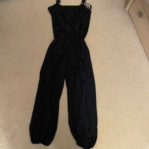 NWT Victoria’s Secret Navy Satin Jumpsuit XS